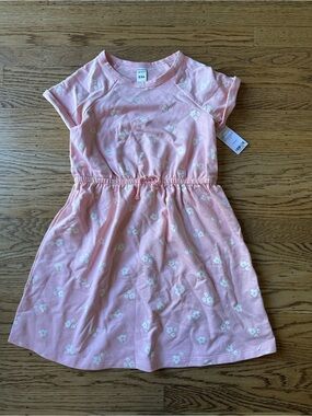 NWT Carter’s Girls Floral French Terry Dress in Pink